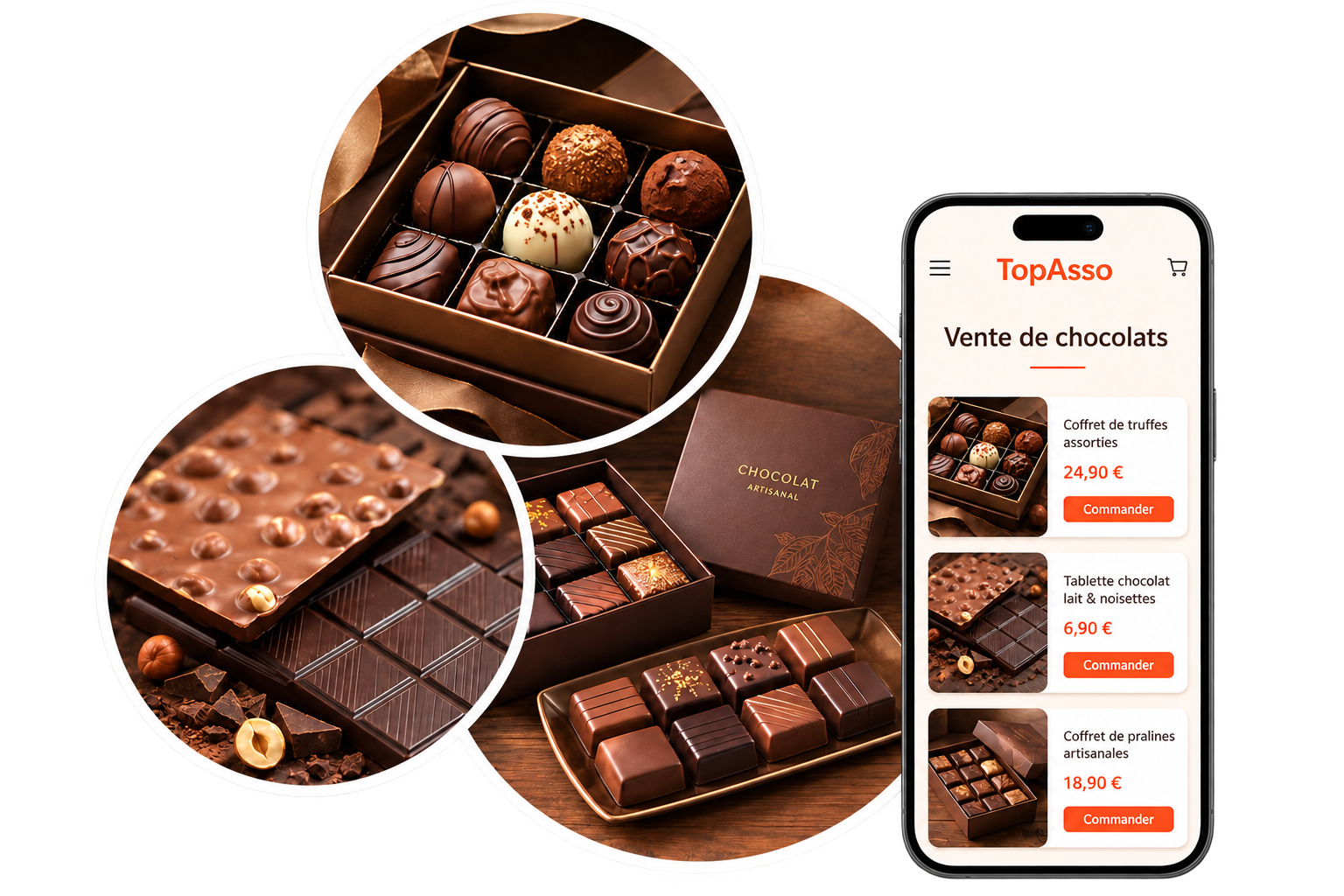 Vente de chocolat